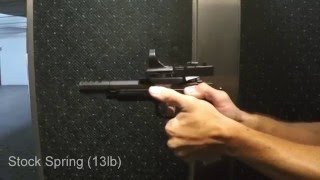 CZ 75 Czechmate 9mm Open Gun - Recoil Spring Tuning