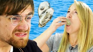 People Who Hate Seafood Try Oysters