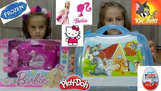 ♥ Frozen Elsa Song Kinder Surprise  Barbie  Hello Kitty  Tom and Jerry ♥  Princess Anna