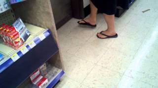 Woman kills cockroach at Walgreens