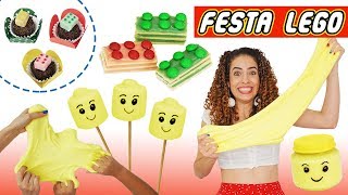 FESTA DE ANIVERSÁRIO LEGO #1: SLIME NO POTINHO & DOCES FOFINHOS | Paula Stephânia