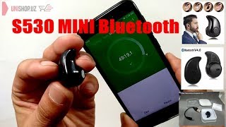 ОБЗОР S530 Мини bluetooth гарнитура | S530 MINI BLUETOOTH | To'liq tekshiruv