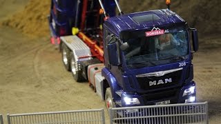 RC Truck at the bridge construction site