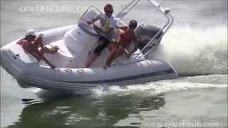 GRAND inflatable boat GOLDEN LINE G480LF - hot RIB cruiser for for luxury boating