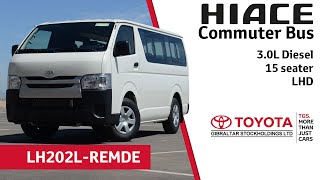 Toyota Hiace Commuter Bus 3.0L Diesel - 15 seater - LHD