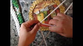 ▬► Плетение узора "зубатка" (елочка) с шестью концами.