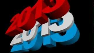 Футаж с альфаканалом новогодний 2013