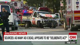 Fatalities reported after truck rams people in Manhattan