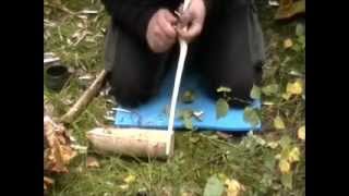 Bushcraft skills - The birch tree and it´s uses! & A fishing jig