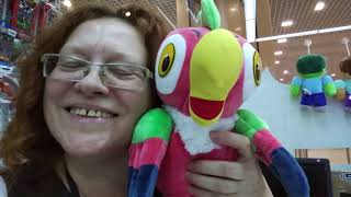 Мультяшная игрушка говорящий попугай Кеша.