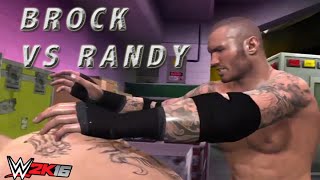 Randy Orton vs Brock Lesnar Backstage Brawl - WWE 2K16