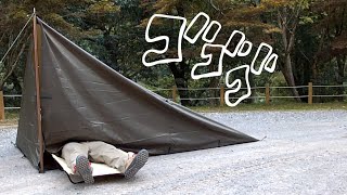 【DD Tarp 3×3】初めてのタープ泊・設営編・ビークフライ・ダイヤモンド
