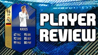 FIFA 18 - TOTS 96 RATED TONI KROOS PLAYER REVIEW!!! FIFA 18 ULTIMATE TEAM PLAYER REVIEW!!!