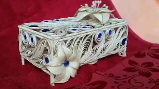 Изделия из джута. Шкатулки из джута #3