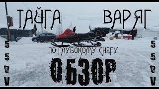 Обзор тайга варяг 550V по глубокому снегу