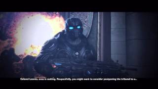 Gears of War: Judgment - Ezra P. Loomis, Baird & Onyx Guard Tribunial Ceiling Fall Scene Xbox 360