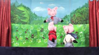 Musikalische Spektakel "Die drei kleinen Schweinchen" bei Puppentheater "Buratino"