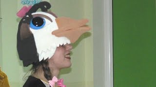 Как сделать маску грача и маску пингвина