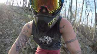 Downhill mountain biking at gambrill state park watershed