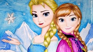 Frozen Drawing Elsa and Anna