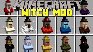 Minecraft WITCHES MOD l BATTLE 50 NEW ELEMENTAL WITCHES! l Modded Mini-Game
