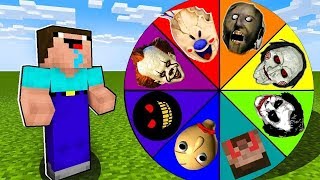 Minecraft Battle: NOOB vs PRO: SCARY ROULETTE CHALLENGE / Animation