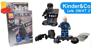 Обзор минифигурки (Лего) S.W.A.T. Боец спецотряда со щитом.  Lego Lele swat 2