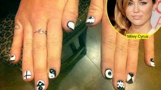 Miley Cyrus Inspired Nails!