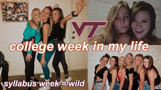COLLEGE WEEK IN MY LIFE: syllabus/new girl week gets *crazy*