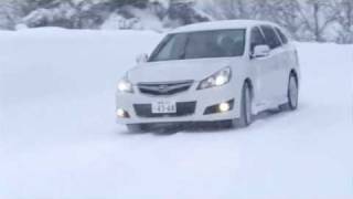 雪道　レガシィ　ツーリングワゴン　BR9　SUBARU LEGACY TOURING WAGON BR9A