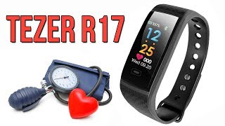 TEZER R17 - ЦВЕТНОЙ ФИТНЕС БРАСЛЕТ С ИЗМЕРЕНИЕМ ДАВЛЕНИЯ - АЛИЭКСПРЕСС