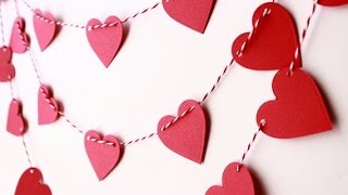 Как сделать бумажные сердечки для декора ко Дню Святого Валентина? Вытворяшки