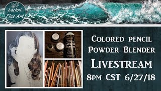 Drawing hands in  Colored Pencil Livestream & Art Chat - Lachri