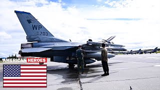 Russia Surprised: ????????F-16 Fighting Falcons TakeOff Hurry One By One At Eielson Air Force Base, Alaska