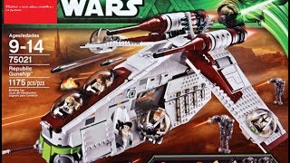 Обзор на лего звёздные войны Republic Gunship 75021