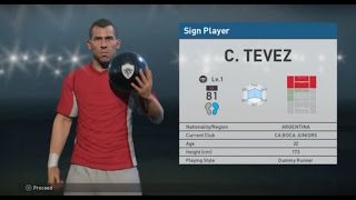 Carlos Tevez (100% Combination) and Team Preview - Pro Evolution Soccer 2017