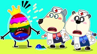 Kids Cartoon ★ 偽の医者ウルフーの健康診断がおもちゃに間違っている ★ Wolfoo Japan