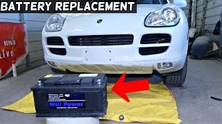 HOW TO REPLACE BATTERY ON PORSCHE CAYENNE, AUDI Q7