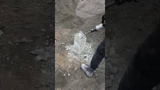 разбивка оголовка сваи