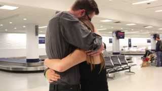 Emily and Cory meeting after 10 months of dating online