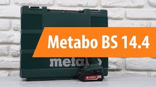 Распаковка шуруповерта Metabo BS 14.4 / Unboxing Metabo BS 14.4