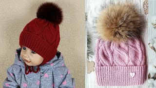 Шапка. Шапка с узором ложная коса. Подробный мастер- класс.?