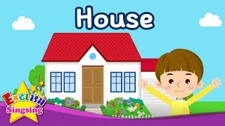 Kids vocabulary - House - Parts of the House - Learn English for kids - English educational video