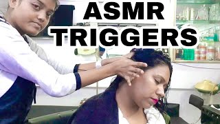 ASMR head massage by Female Masseuse #indianmassage | ASMR  TRIGGERS for Relaxing sleep .
