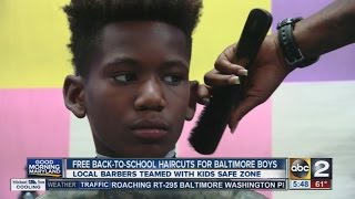 Free back-to-school haircuts for Baltimore boys