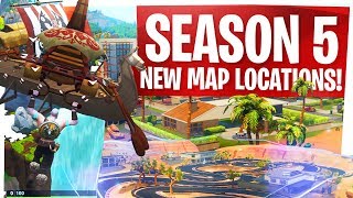 Season 5 New Fortnite Map Locations! - Paradise Palms, Lazy Links, Viking Village & More!