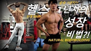 헬스1년차의 빠른성장비결 모두 공개해버리는 운동,식단VLOG / 3분할 당기기루틴 / 플렉서블 다이어트 / 네츄럴보디빌딩