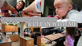 DAY IN THE LIFE WITH A BABY & CLEAN WITH ME | Christmas Eve Fun & Cleaning My Moms House!