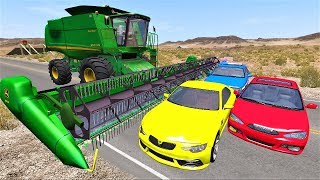 Полицейские Скоростные погони и Комбайн BeamNG Drive Копы ловят преступников - Игры для мальчиков