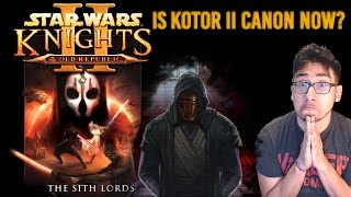 Is KOTOR II canon now? (Star Wars Knights of The Old Republic 2 Sith Lords Patch)